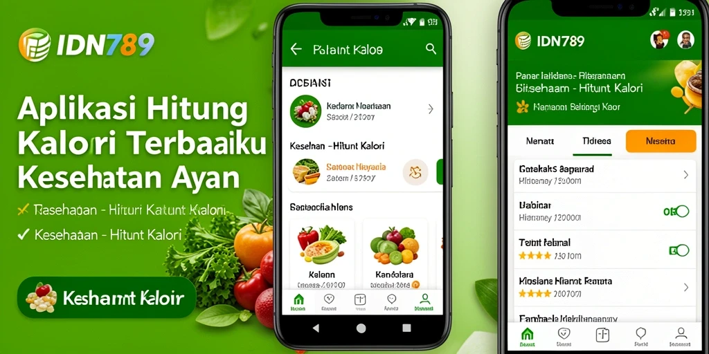 Antarmuka intuitif dari IDN789 yang memudahkan penghitungan kalori.