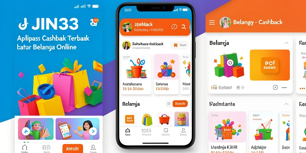 Antarmuka pengguna JIN33 yang sederhana dan informatif untuk Cashback.