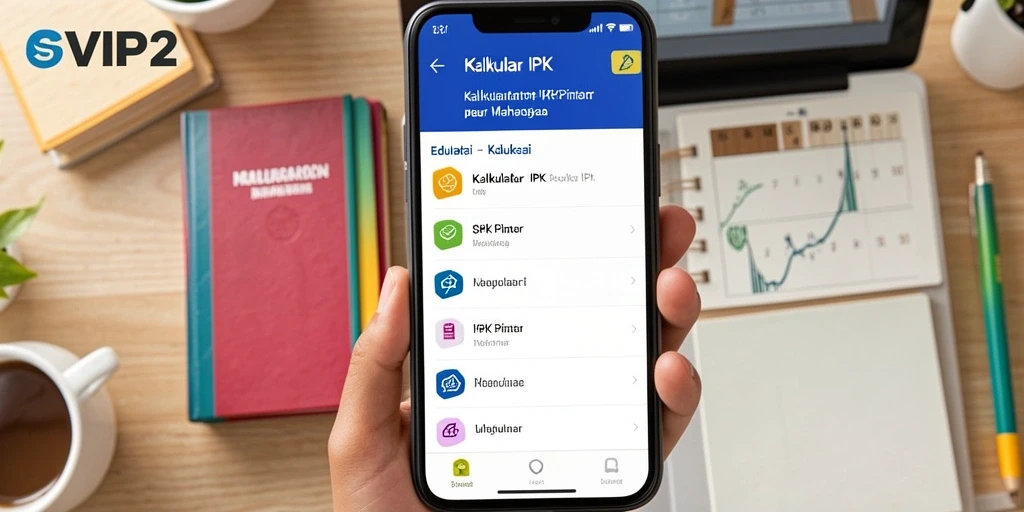 Tampilan antarmuka SVIP2 yang user-friendly untuk kalkulator IPK.