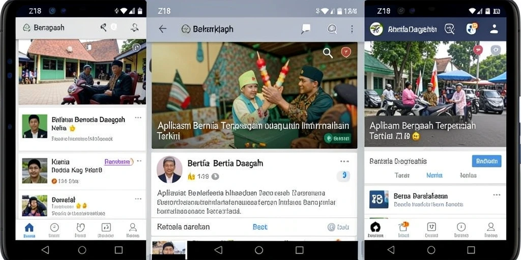 Tampilan antarmuka Z18 yang menarik dan informatif.